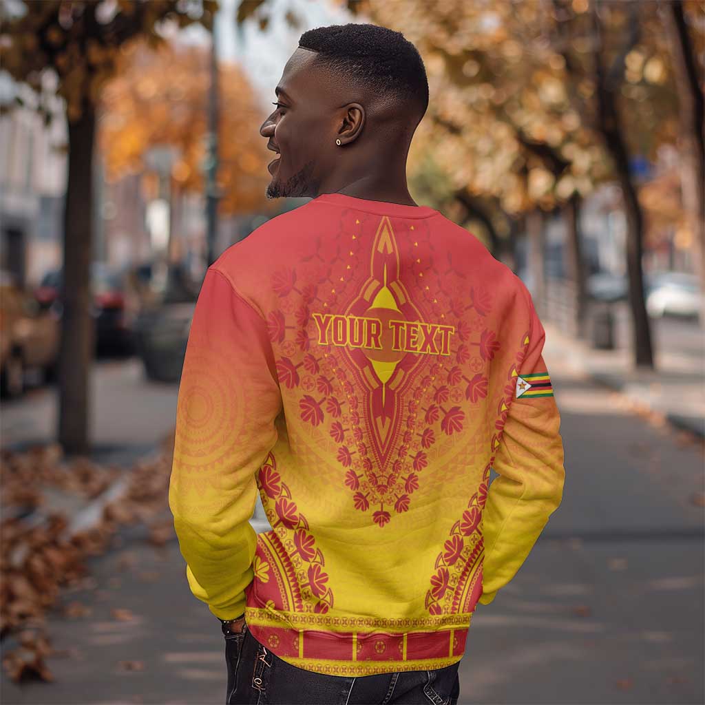 Personalized Afro Zimbabwe Sweatshirt African Dashiki Style - African Pride