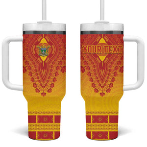 Personalized Afro Zimbabwe Tumbler With Handle African Dashiki Style - African Pride