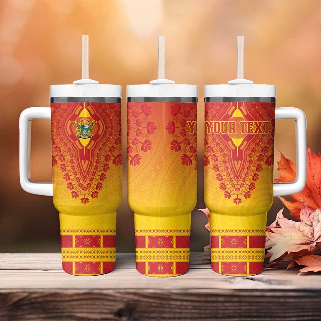 Personalized Afro Zimbabwe Tumbler With Handle African Dashiki Style - African Pride