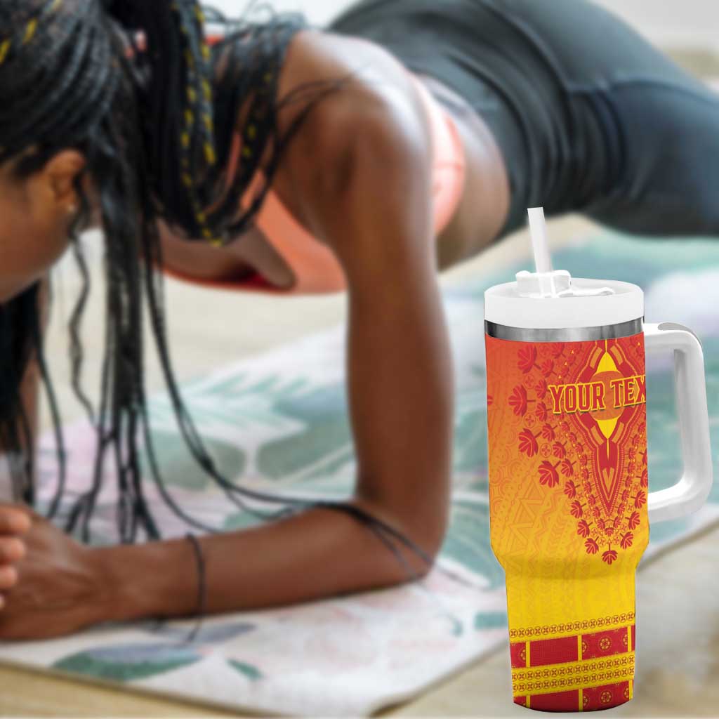 Personalized Afro Zimbabwe Tumbler With Handle African Dashiki Style - African Pride
