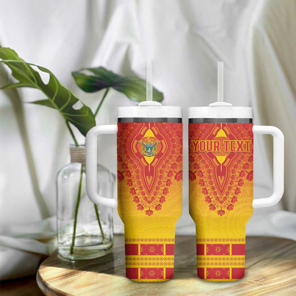 Personalized Afro Zimbabwe Tumbler With Handle African Dashiki Style - African Pride