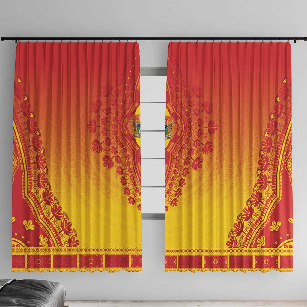 Afro Zimbabwe Window Curtain African Dashiki Style - African Pride