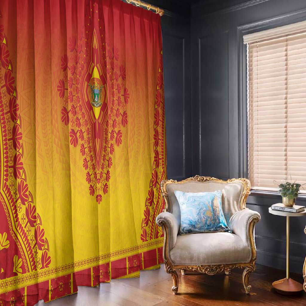 Afro Zimbabwe Window Curtain African Dashiki Style - African Pride
