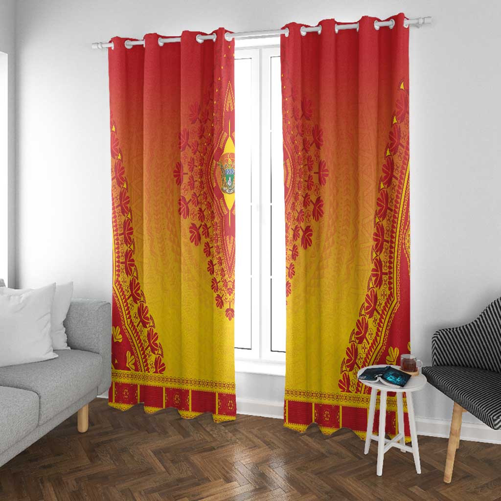 Afro Zimbabwe Window Curtain African Dashiki Style - African Pride