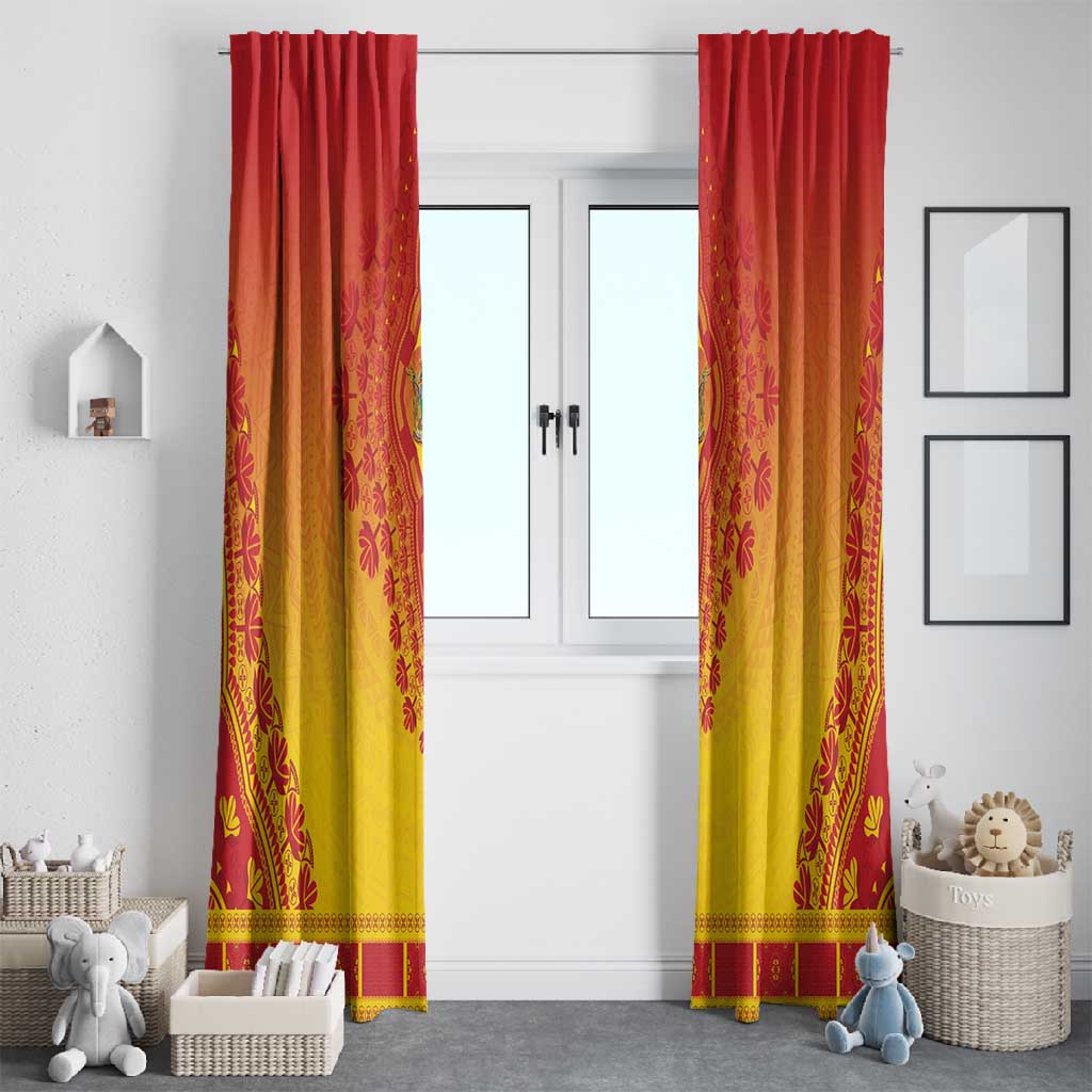 Afro Zimbabwe Window Curtain African Dashiki Style - African Pride