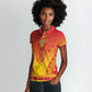Personalized Afro Zimbabwe Women Polo Shirt African Dashiki Style - African Pride