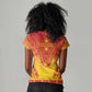 Personalized Afro Zimbabwe Women V-Neck T-Shirt African Dashiki Style - African Pride