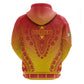 Personalized Afro Zimbabwe Zip Hoodie African Dashiki Style - African Pride