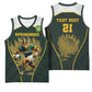 South Africa Rugby Personalised Basketball Jersey Springboks Mascot With King Protea -  African Pattern - African Pride