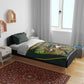 South Africa Rugby Personalised Bedding Set Springboks Mascot With King Protea -  African Pattern