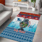 Personalised Cape Verde Christmas Area Rug Manatee Feliz Natal