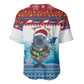 Personalised Cape Verde Christmas Baseball Jersey Manatee Feliz Natal