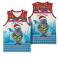 Personalised Cape Verde Christmas Basketball Jersey Manatee Feliz Natal - African Pride