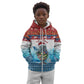 Personalised Cape Verde Christmas Kid Hoodie Manatee Feliz Natal