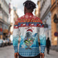 Personalised Cape Verde Christmas Long Sleeve Button Shirt Manatee Feliz Natal