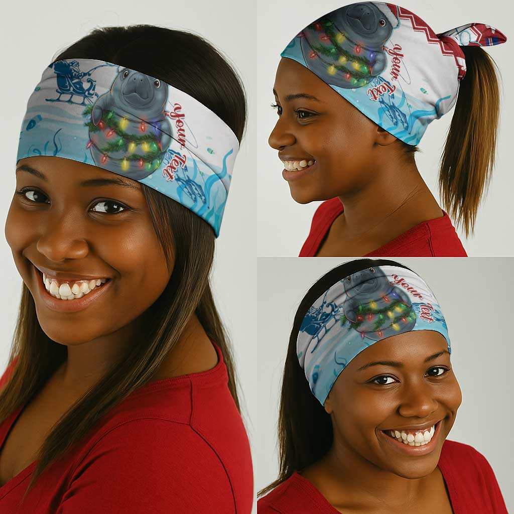 Personalised Cape Verde Christmas Neck Gaiter Manatee Feliz Natal LT15