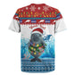 Personalised Cape Verde Christmas Rugby Jersey Manatee Feliz Natal