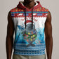 Personalised Cape Verde Christmas Sleeveless Hoodie Manatee Feliz Natal - African Pride