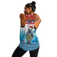 Personalised Cape Verde Christmas Women Racerback Tank Manatee Feliz Natal