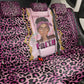 Black Her Story Back Car Seat Cover Faith Pink Leopard - African Pride