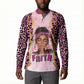Black Her Story Button Sweatshirt Faith Pink Leopard