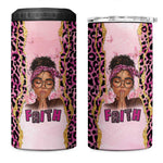 Black Her Story 4 in 1 Can Cooler Tumbler Faith Pink Leopard - African Pride