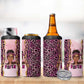 Black Her Story 4 in 1 Can Cooler Tumbler Faith Pink Leopard - African Pride