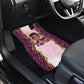 Black Her Story Car Mats Faith Pink Leopard - African Pride