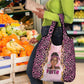 Black Her Story Grocery Bag Faith Pink Leopard - African Pride
