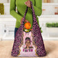 Black Her Story Grocery Bag Faith Pink Leopard - African Pride