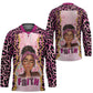 Black Her Story Hockey Jersey Faith Pink Leopard - African Pride