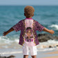 Black Her Story Kid Hawaiian Shirt Faith Pink Leopard - African Pride