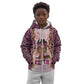 Black Her Story Kid Hoodie Faith Pink Leopard - African Pride