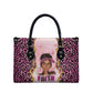Black Her Story Leather Bag Faith Pink Leopard - African Pride
