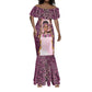 Black Her Story Mermaid Dress Faith Pink Leopard - African Pride