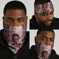 Black Her Story Neck Gaiter Faith Pink Leopard - African Pride