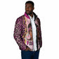 Black Her Story Padded Jacket Faith Pink Leopard - African Pride