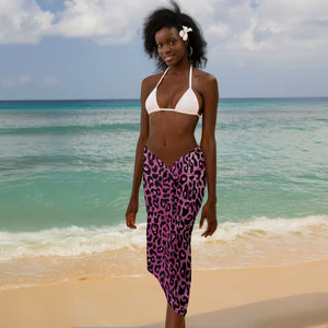 Black Her Story Sarong Faith Pink Leopard - African Pride