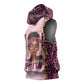 Black Her Story Sleeveless Hoodie Faith Pink Leopard - African Pride