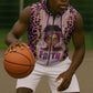 Black Her Story Sleeveless Zip Hoodie Faith Pink Leopard - African Pride