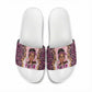 Black Her Story Slide Sandals Faith Pink Leopard - African Pride