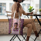 Black Her Story Tote Bag Faith Pink Leopard - African Pride