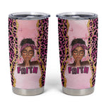 Black Her Story Tumbler Cup Faith Pink Leopard - African Pride