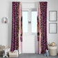 Black Her Story Window Curtain Faith Pink Leopard - African Pride