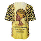 Black Her Story Baseball Jersey A Queen Turns Pain Into Power - African Pride