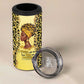 Black Her Story 4 in 1 Can Cooler Tumbler A Queen Turns Pain Into Power - African Pride