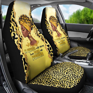 Black Her Story Car Seat Cover A Queen Turns Pain Into Power - African Pride
