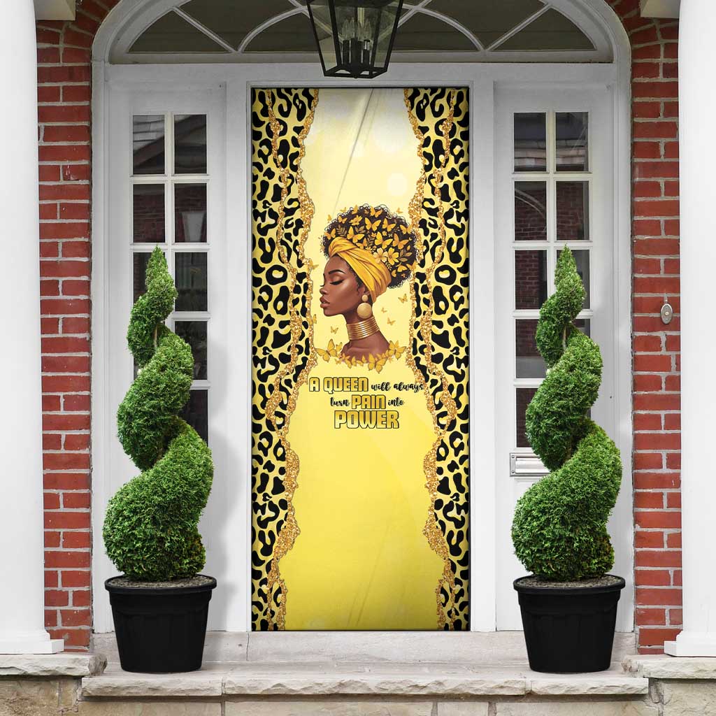 Black Her Story Door Cover A Queen Turns Pain Into Power - African Pride