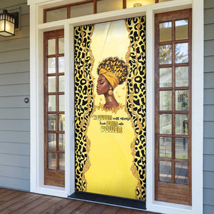 Black Her Story Door Cover A Queen Turns Pain Into Power - African Pride