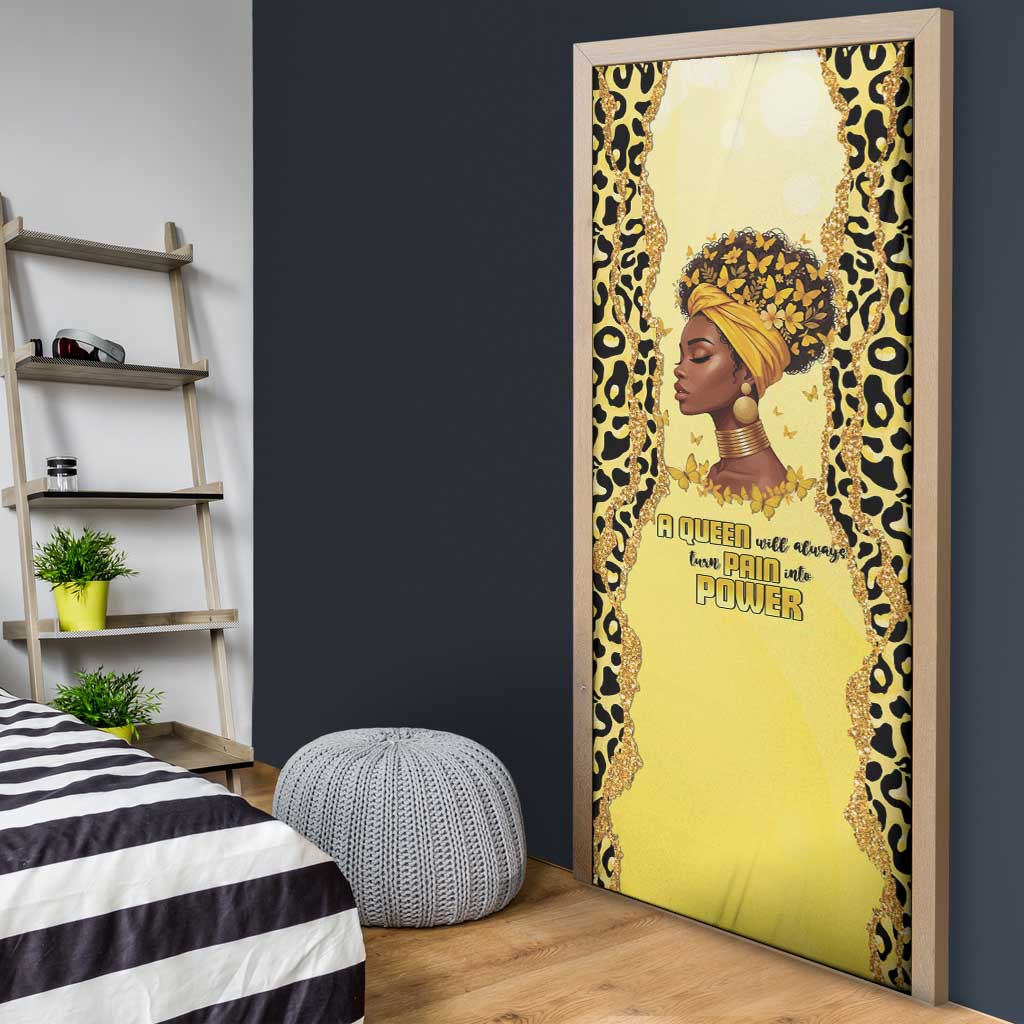 Black Her Story Door Cover A Queen Turns Pain Into Power - African Pride